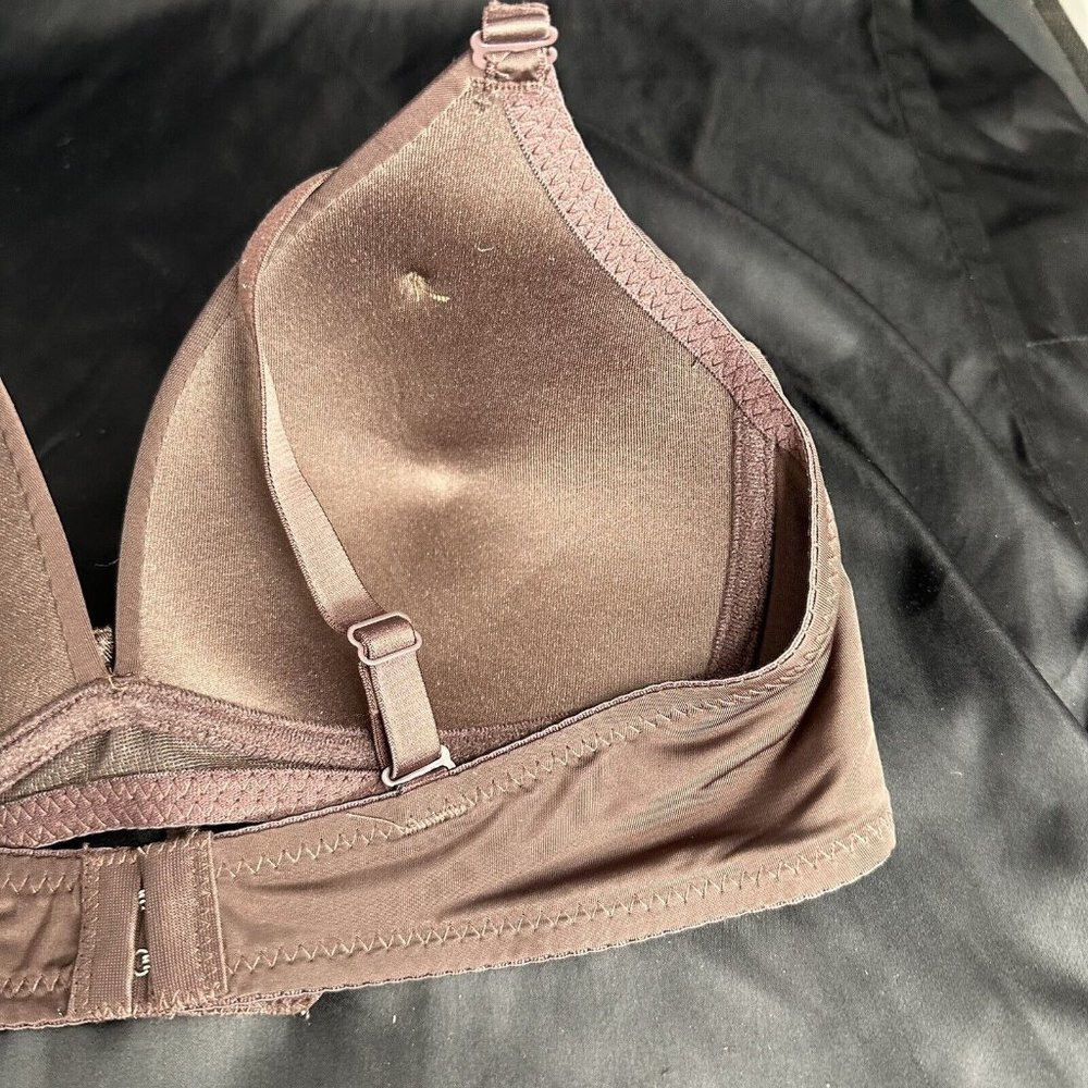 Angelina Chocolate Bra Adjustable Straps Convertible Removable Straps Wireless - Picture 10 of 12